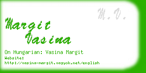 margit vasina business card